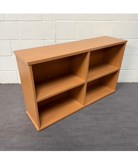 Beech 1 Shelf Bookcase with Centre Support - 730mm High