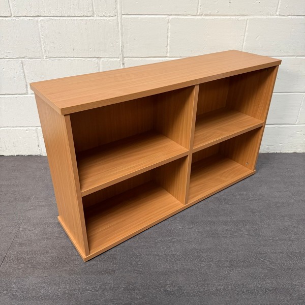 Beech 1 Shelf Bookcase with Centre Support - 730mm High