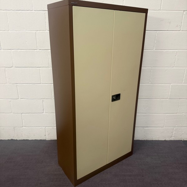 Bisley Coffee and Cream 3 Shelf Cupboard