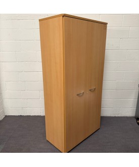 Beech Tall 4 Shelf Cupboard- 2055mm High