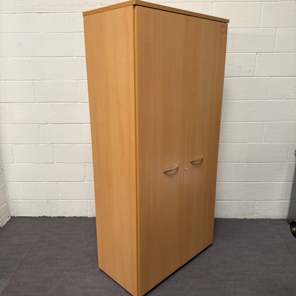 Beech Tall 4 Shelf Cupboard- 2055mm High