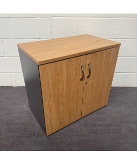 Oak 1 shelf Cupboard- 740mm High