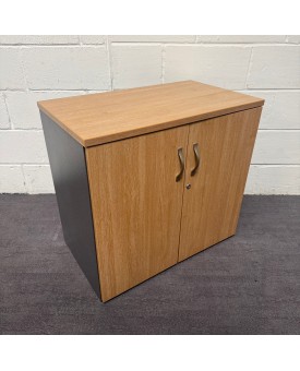 Oak 1 shelf Cupboard- 740mm High
