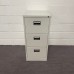 Silver Filing Cabinet- 3 Drawer