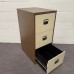 Coffee and Cream Three Drawer Filing Cabinet