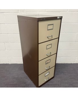 Datafox Coffee and Cream Four Drawer Filing Cabinet