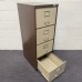 Datafox Coffee and Cream Four Drawer Filing Cabinet