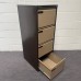 Escoline Coffee and Cream Four Drawer Filing Cabinet
