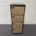 Escoline Coffee and Cream Four Drawer Filing Cabinet