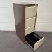 Bisley Coffee and Cream Four Drawer Filing Cabinet