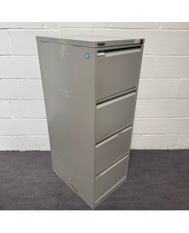 Bisley Silver Filing Cabinet- 4 Drawer