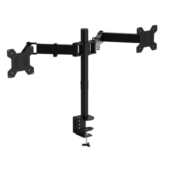 Dual Black Monitor Arms