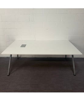 White Meeting table - 1950mm x 1100mm