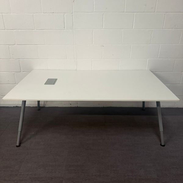 White Meeting table - 1950mm x 1100mm