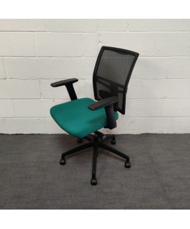 Mesh Back Green Operator Chair 