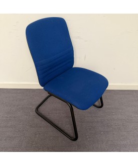 Blue Fabric Static Chair