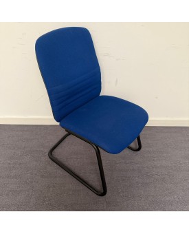 Blue Fabric Static Chair