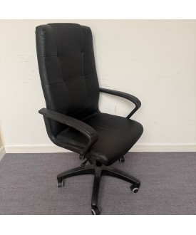 Black Leatherette Operator Chair