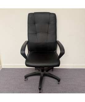 Black Leatherette Operator Chair