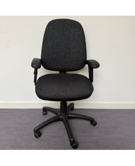 Charcoal Operators Chair- Adjustable Arms Charcoal Operators Chair- Adjustable Arms