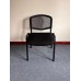 Black Fabric Static Chair