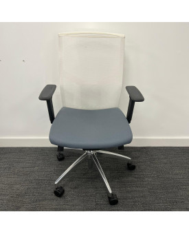 Sven Grey and White Task Chair