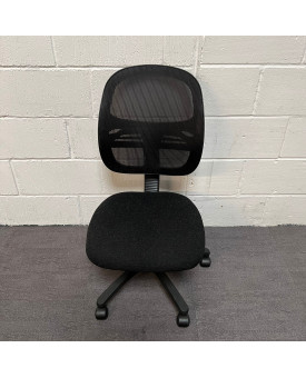 Black Office Chair- No Arms 
