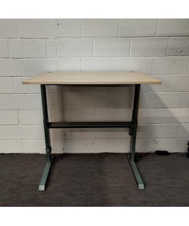 Maple Height Adjustable Straight Desk- 1200 x 800 