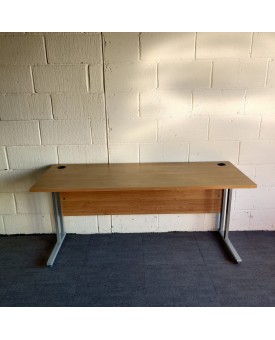 Beech Straight Desk- 1600 x 600 