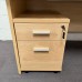 Maple Straight Desk and Pedestal Set- 1200mm- Panel End
