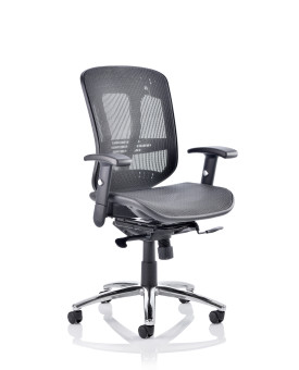 Mirage II Executive Chair Black Mesh With Arms 