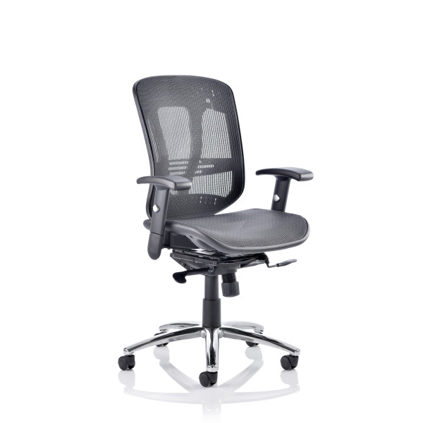 Mirage II Executive Chair Black Mesh With Arms 
