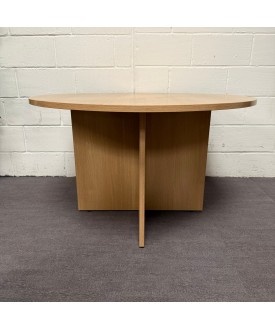 Oak Round Table- 1200 Wide- Grade B