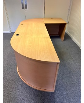 Beech Reception Desk 