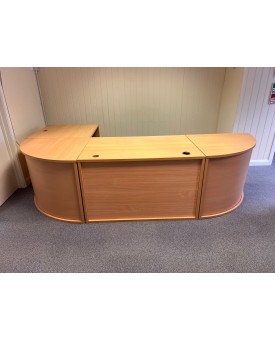 Beech Reception Desk 