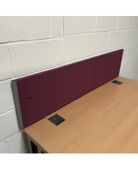Purple straight desk divider - 1600