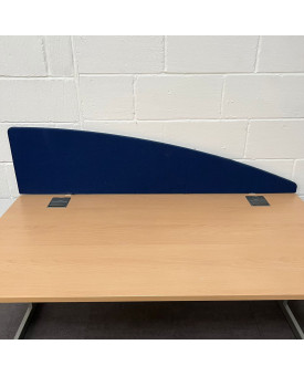 Blue wave desk divider - 1600 