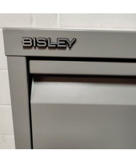 Bisley silver filing cabinet- 4 drawer 