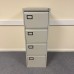 Silver Filing Cabinet- 4 Drawer