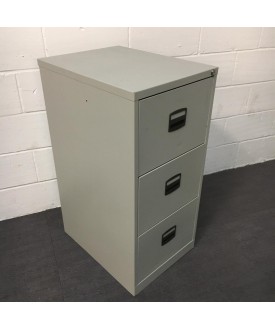 Grey filing cabinet- 3 drawer 