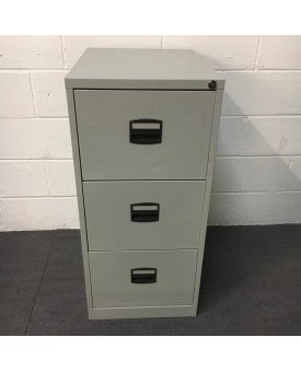 Grey filing cabinet- 3 drawer 