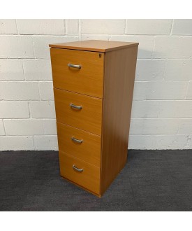 Wooden Filing Cabinet- 4 drawer 