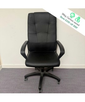 Black Leatherette Operator Chair
