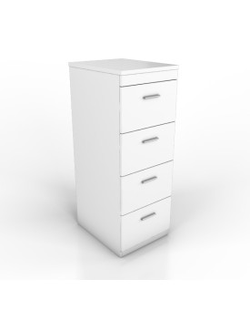 4 drawer filing cabinet -  White