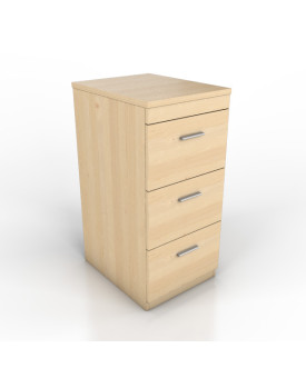 3 drawer filing cabinet - Maple