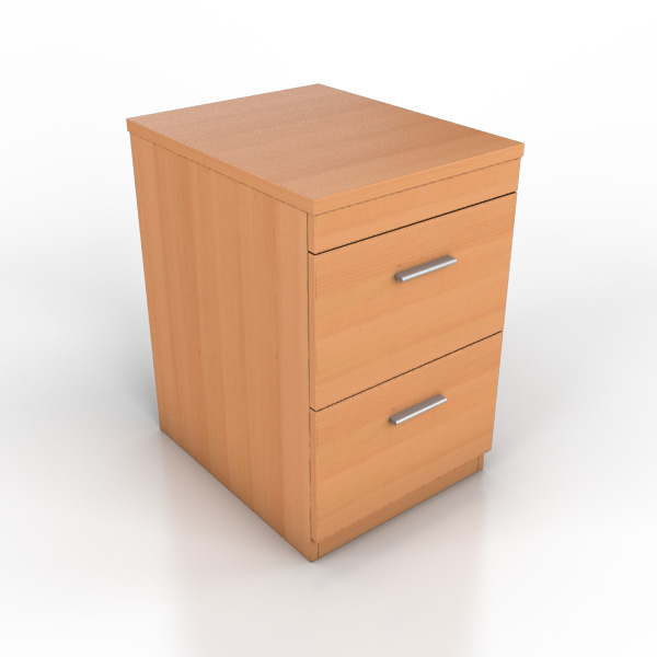 2 drawer filing cabinet – Beech
