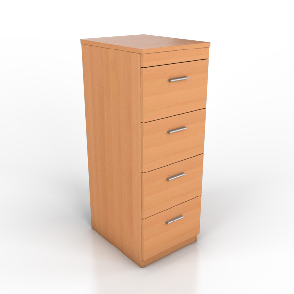4 drawer filing cabinet – Beech