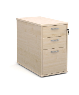 3 drawer economy 800 desk high pedestal - Maple