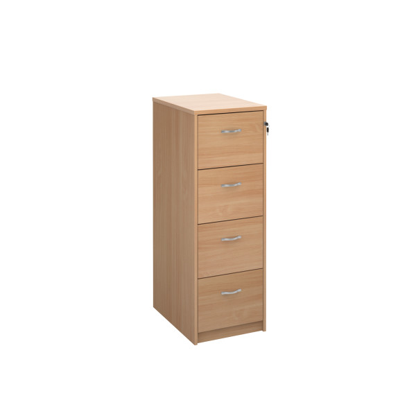 4 Drawer Economy Filing Cabinet - 1360mm - Beech 