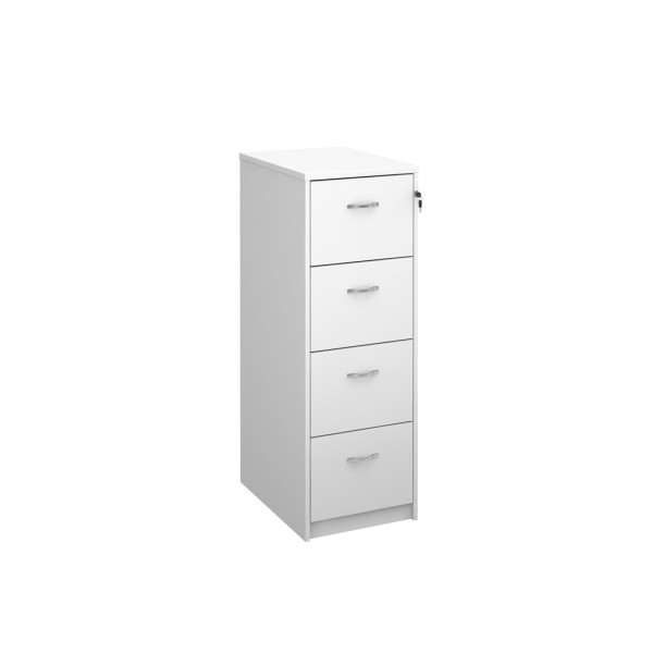 4 Drawer Economy Filing Cabinet - 1360mm - White
